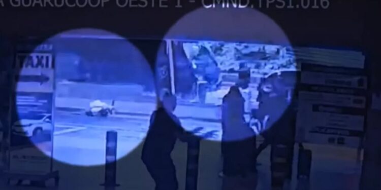 Execução no Aeroporto de Guarulhos (Foto: Reprodução/TV Globo)