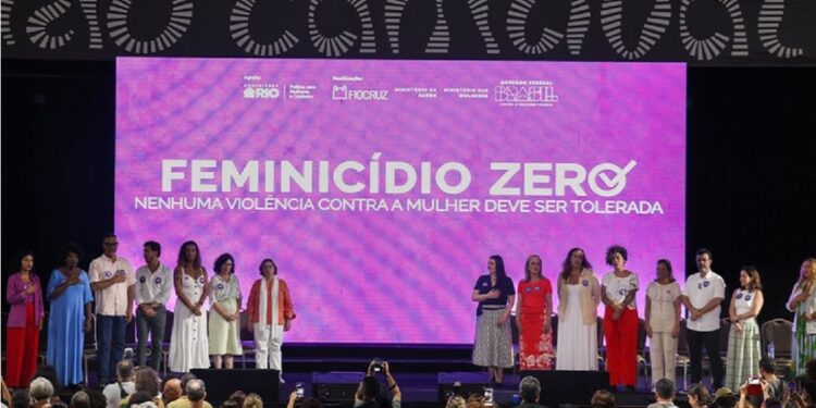 Mobilização nacional pelo Feminicídio Zero no Carnaval do Rio de Janeiro foi lançada na última sexta-feira (7) - Foto: Walterson Rosa/MS