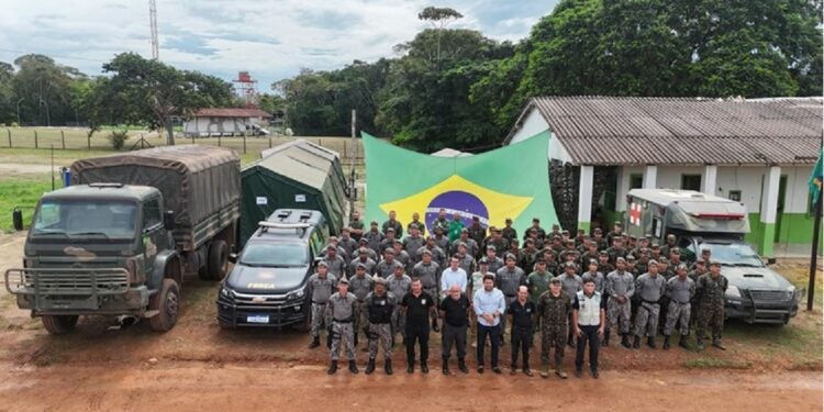 Coordenada pela Casa Civil, a Operação de Desintrusão da Terra Indígena Munduruku mobilizou uma força-tarefa composta por diversos órgãos federais - Foto: Secom/PR