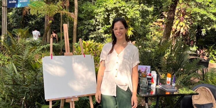 Cleise Vidal no Parque das Aves - foto: Parque das Aves