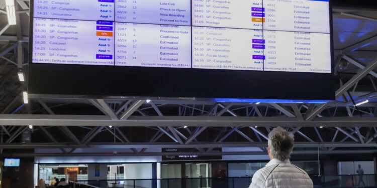 Movimentação no Aeroporto Internacional de Curitiba - Afonso Pena em São José dos Pinhais. Foto: Geraldo Bubniak/AEN