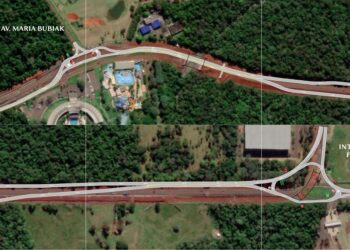 Nova via marginal fica entre interseção da Av. Maria Bubiak e o aeroporto internacional. Foto: DER-PR