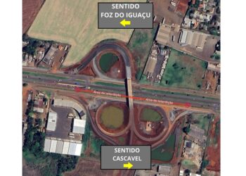 Serviços no viaduto da Perimetral Leste exigem fluxo alternado e atenção dos condutores. Foto: DER