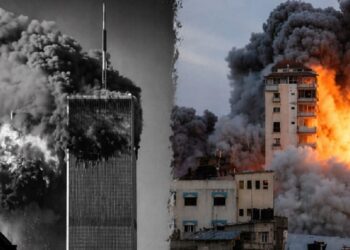 Muitos que se consideram anti-guerra parecem incapazes de assumir uma posição moral clara sobre as ações dos EUA e de "israel" no Sul Global sem inserir qualificações. (Fotos: Wikimedia. Design: Palestine Chronicle)