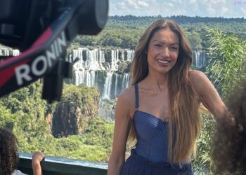 Patrícia Poeta apresentou as belezas de Foz do Iguaçu para 10 milhões de lares brasileiros. Foto: Visit Iguassu