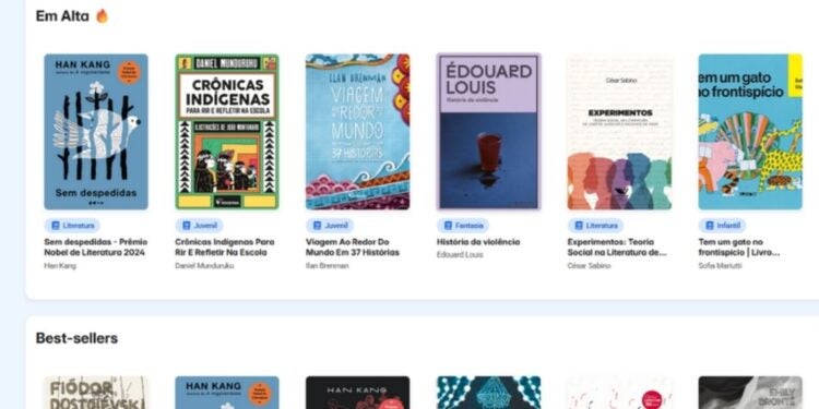 A biblioteca digital do MEC Livros foi organizada a partir de critérios que valorizam a diversidade literária, cultural e linguística e conta com uma série de ferramentas voltadas para facilitar a experiência do usuário. Foto: Divulgação/MEC Livros.