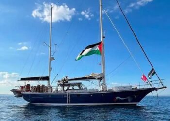 Flotilha internacional levava ajuda humanitária à Faixa de Gaza. Foto: Reprodução.