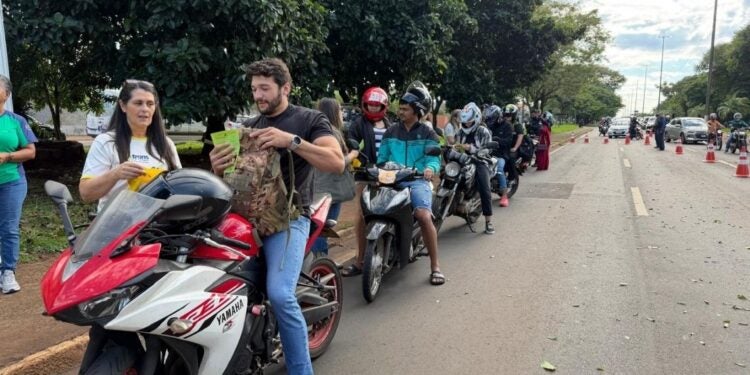 Ação foi na Avenida Costa e Silva, no bairro Parque Presidente I. Foto: Divulgação.