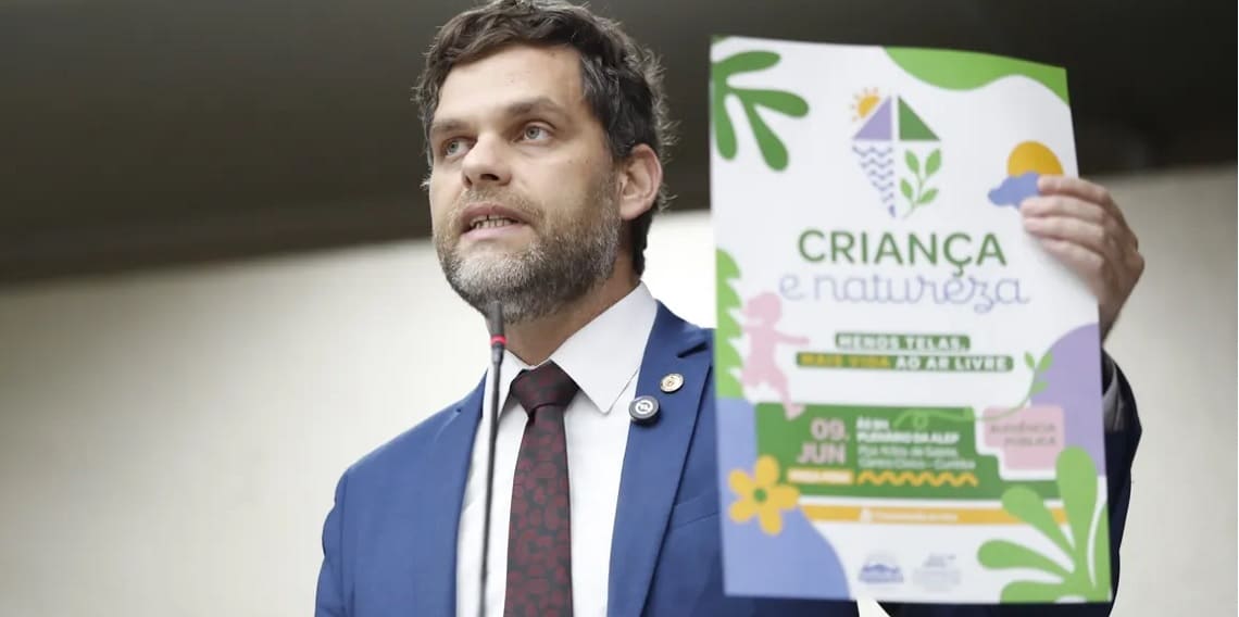 Projeto quer mais natureza e menos telas para crianças