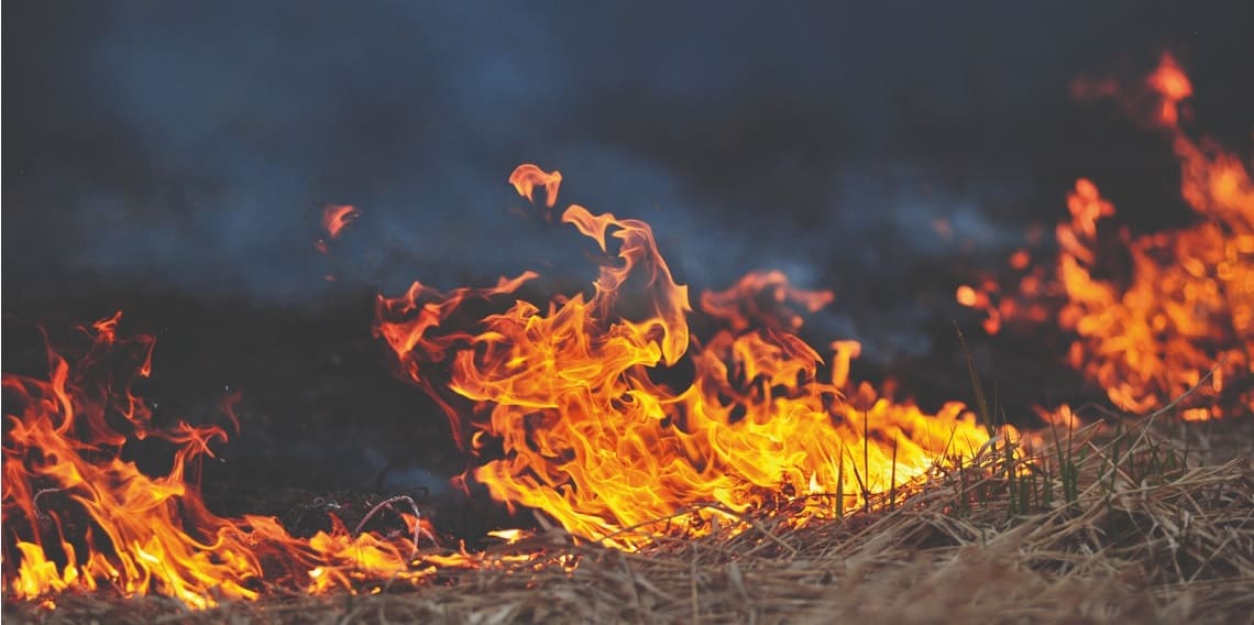 Seca aumenta risco de incêndios no campo