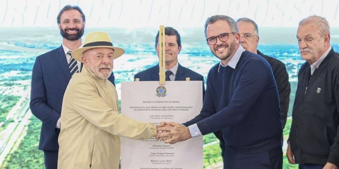 Lula entrega obras em aeroportos de Mato Grosso do Sul