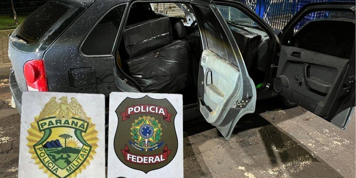 PF e PM apreendem carga de contrabando em Foz do Iguaçu
