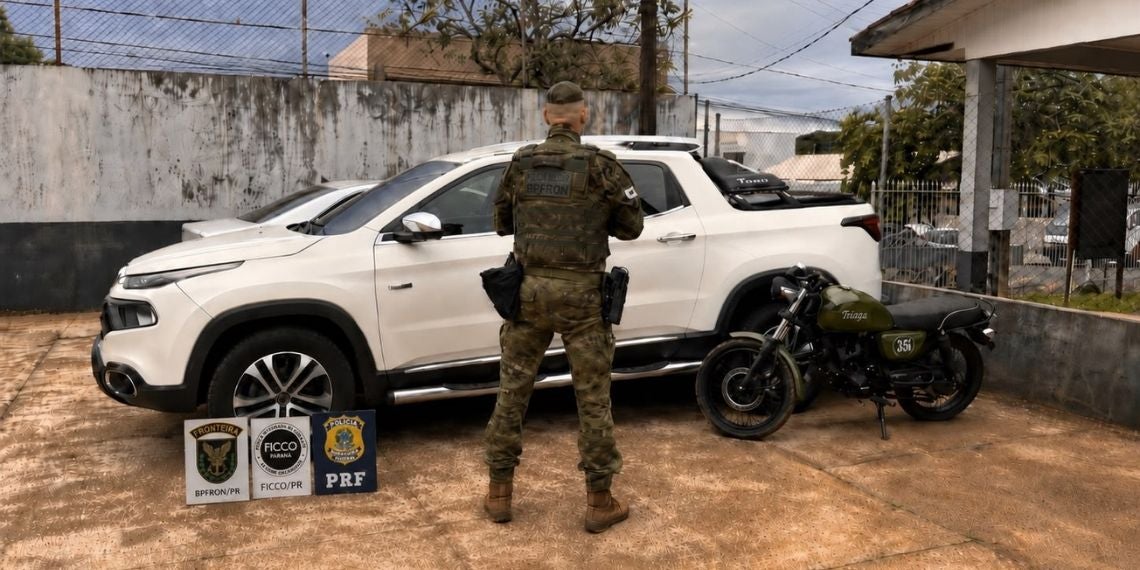 FICCO recupera caminhonete roubada e moto furtada no Paraná