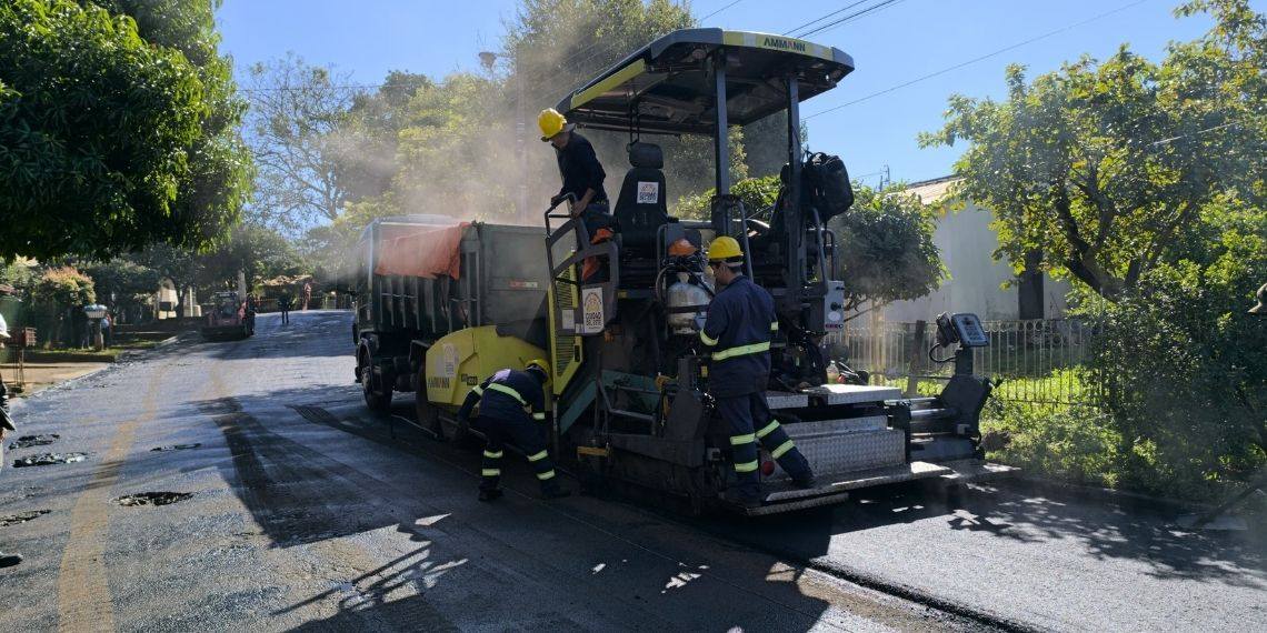 Ciudad del Este amplia recapeamento no bairro Fátima