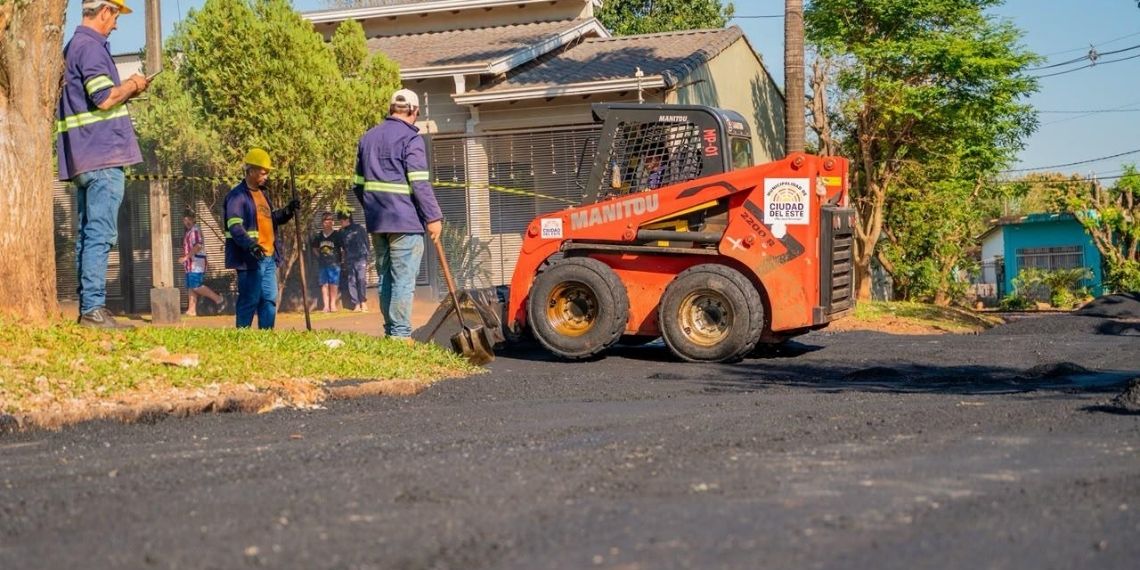 Bairro Fátima recebe novo asfaltamento em Ciudad del Este